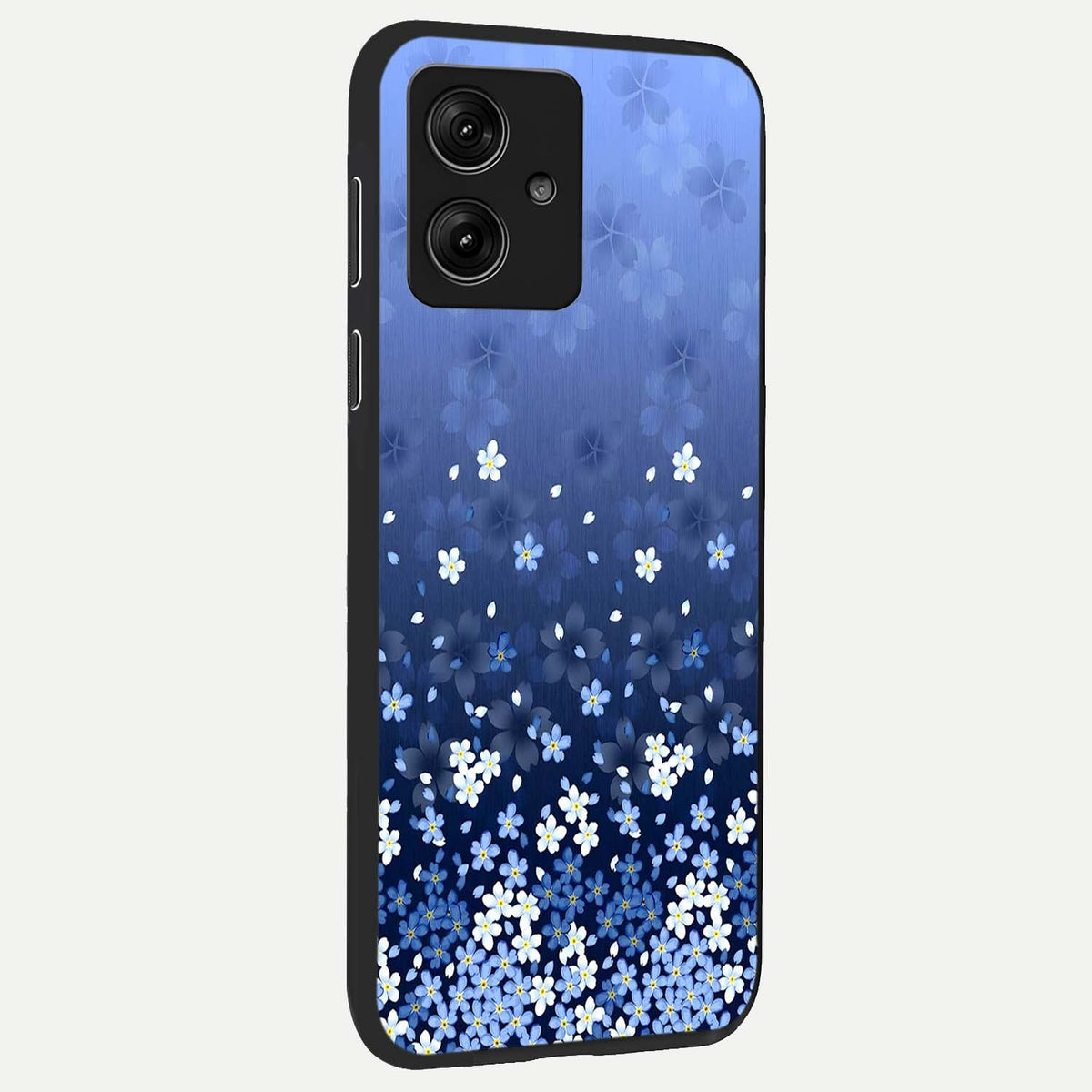  Blue Starry back cover For Moto G54 slim fit glass case with vibrant aesthetic design