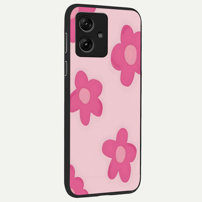  Candy Bloom Dreams back cover For Moto G54 slim fit glass case with vibrant aesthetic design