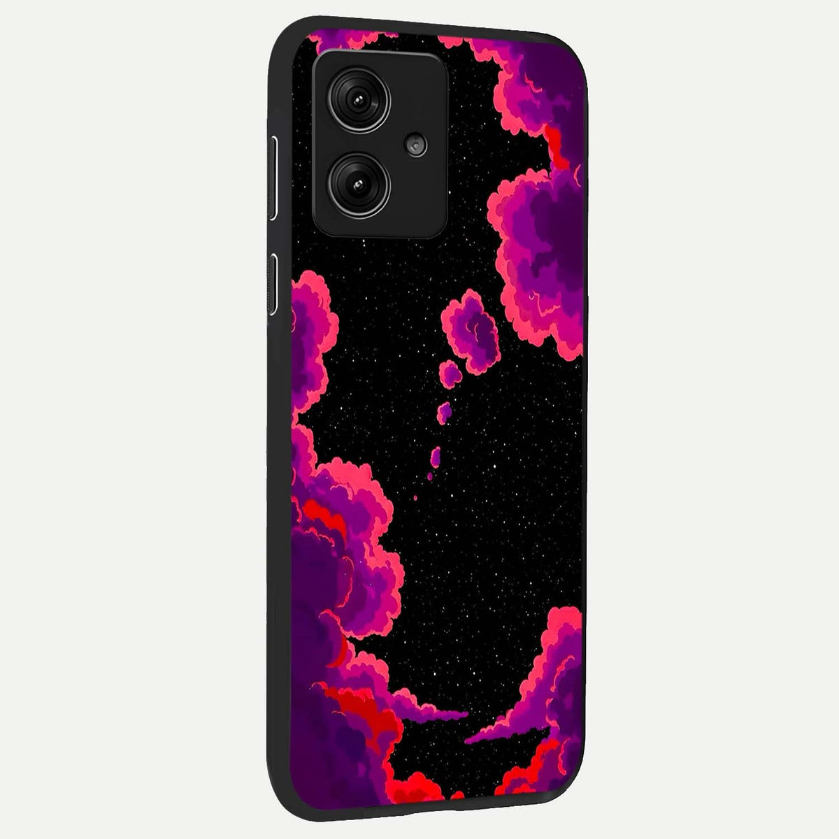  Galaxy Dream Frame back cover For Moto G54 slim fit glass case with vibrant aesthetic design