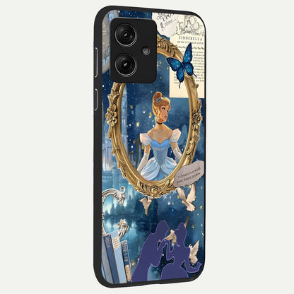  Midnight Queen back cover For Moto G54 slim fit glass case with vibrant aesthetic design