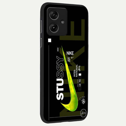  Neon Street Edition back cover For Moto G54 slim fit glass case with vibrant aesthetic design