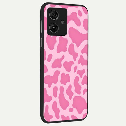  Pinkish Scenery back cover For Moto G54 slim fit glass case with vibrant aesthetic design