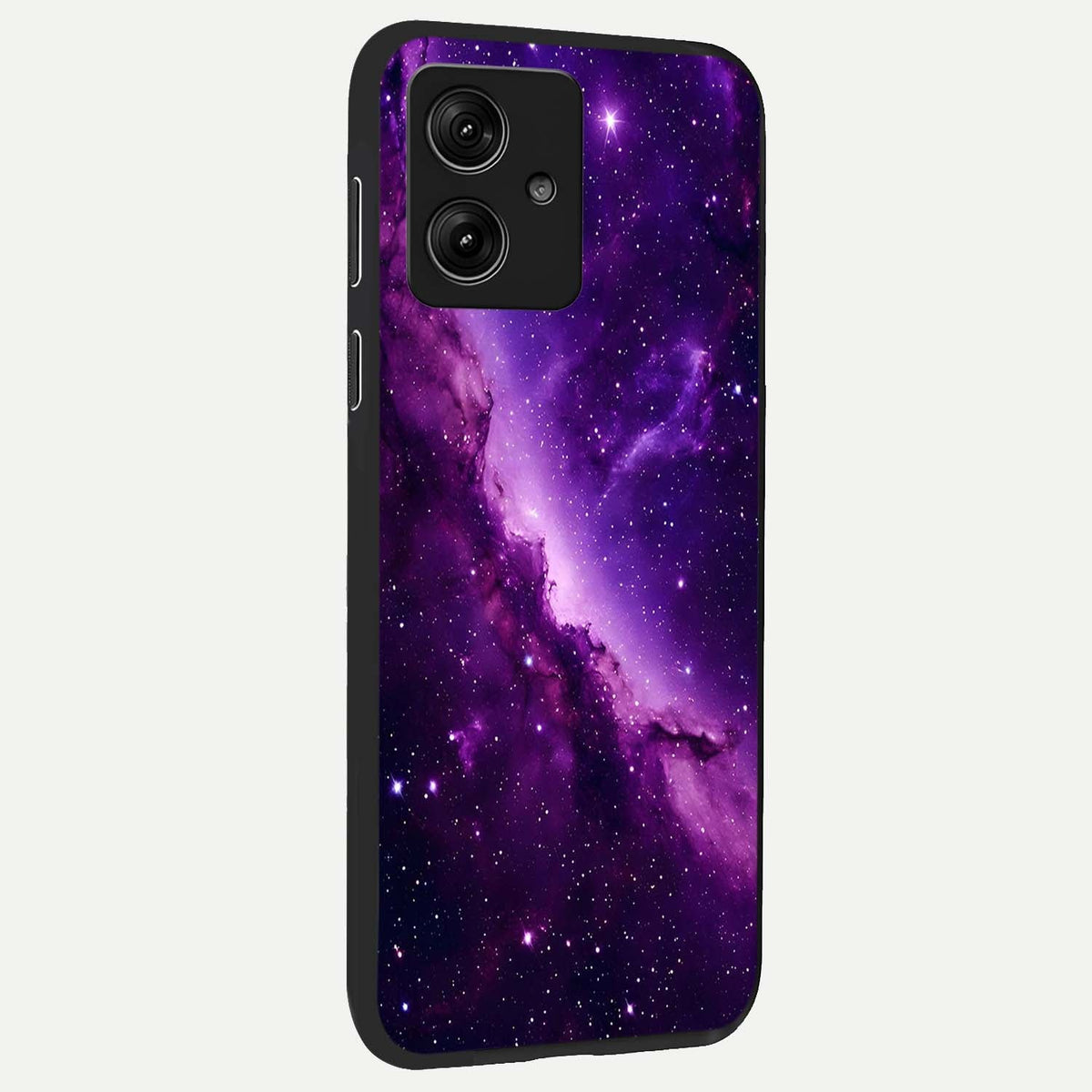  Purple Shade Sky back cover For Moto G54 slim fit glass case with vibrant aesthetic design