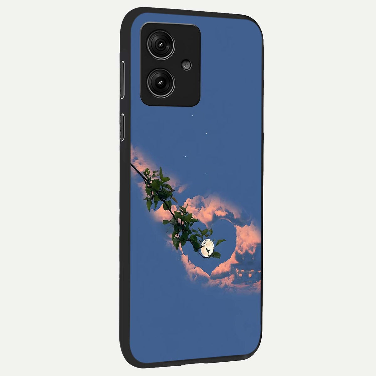  Sky Under Tree back cover For Moto G54 slim fit glass case with vibrant aesthetic design