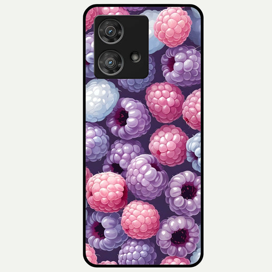  Berry Candy Pop Glass Case For Moto Edge 40 Neo back cover – full design glossy printed glass finish