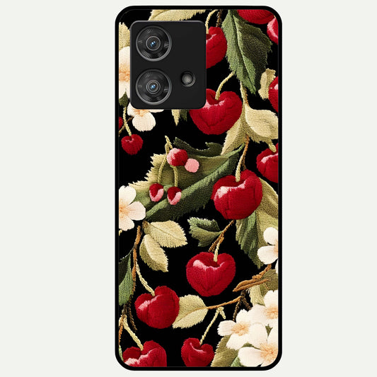  Blooming Spendor Bird Glass Case For Moto Edge 40 Neo back cover – full design glossy printed glass finish