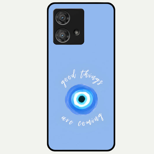  Bright Future Ahead Glass Case For Moto Edge 40 Neo back cover – full design glossy printed glass finish