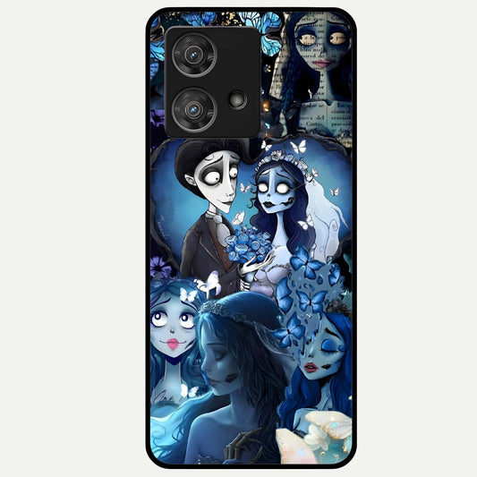  Butterfly Ghost Soul Glass Case For Moto Edge 40 Neo back cover – full design glossy printed glass finish