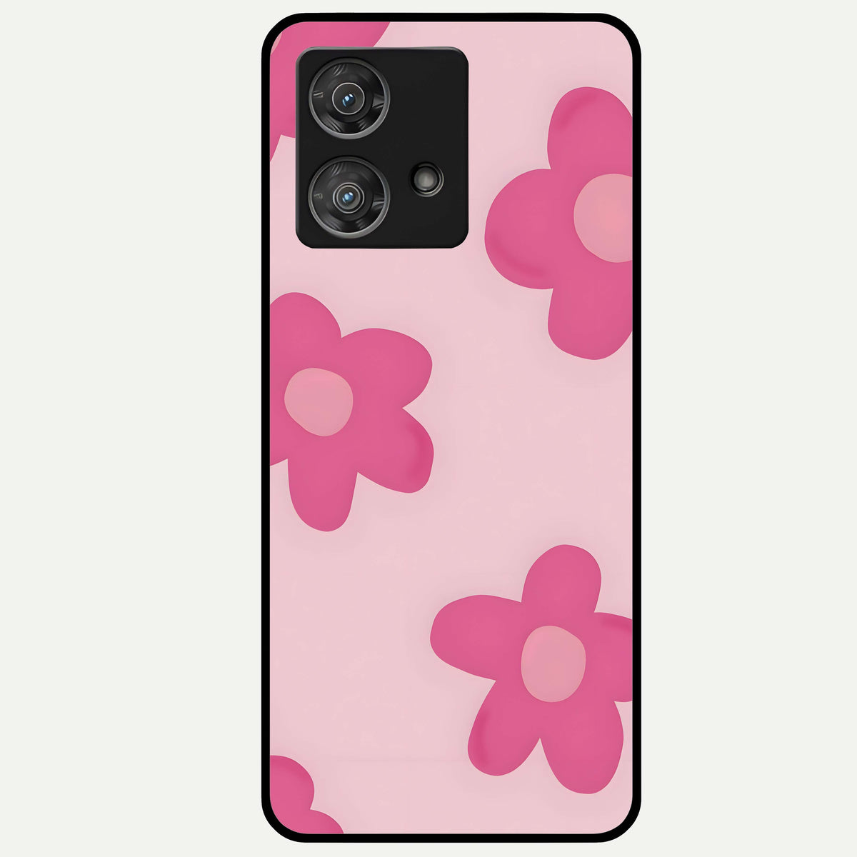  Candy Bloom Dreams Glass Case For Moto Edge 40 Neo back cover – full design glossy printed glass finish