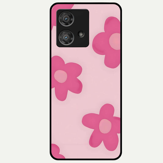  Candy Bloom Dreams Glass Case For Moto Edge 40 Neo back cover – full design glossy printed glass finish