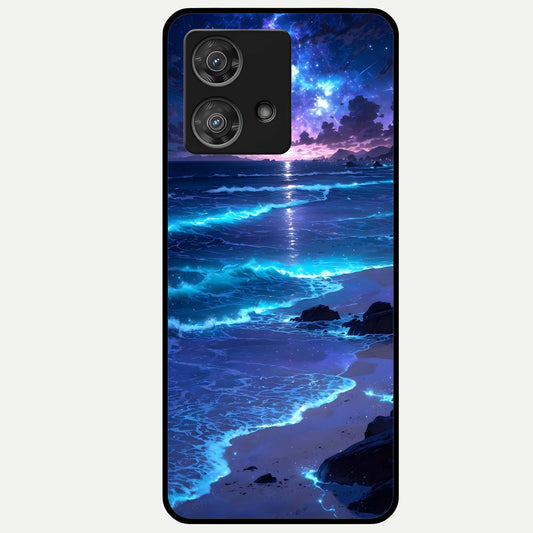  Classic Damn Look Glass Case For Moto Edge 40 Neo back cover – full design glossy printed glass finish