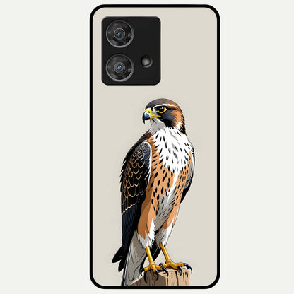  Clever Eagle Glass Case For Moto Edge 40 Neo back cover – full design glossy printed glass finish