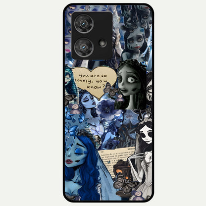  Corpse Bride Posters Glass Case For Moto Edge 40 Neo back cover – full design glossy printed glass finish