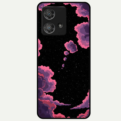  Cosmic Cloud Journey Glass Case For Moto Edge 40 Neo back cover – full design glossy printed glass finish
