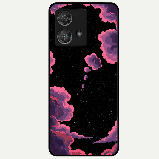  Cosmic Cloud Journey Glass Case For Moto Edge 40 Neo back cover – full design glossy printed glass finish