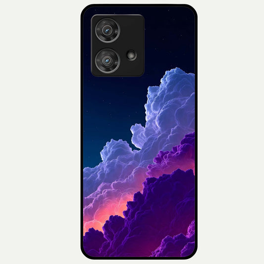  Dreamy Cloud Skies Glass Case For Moto Edge 40 Neo back cover – full design glossy printed glass finish