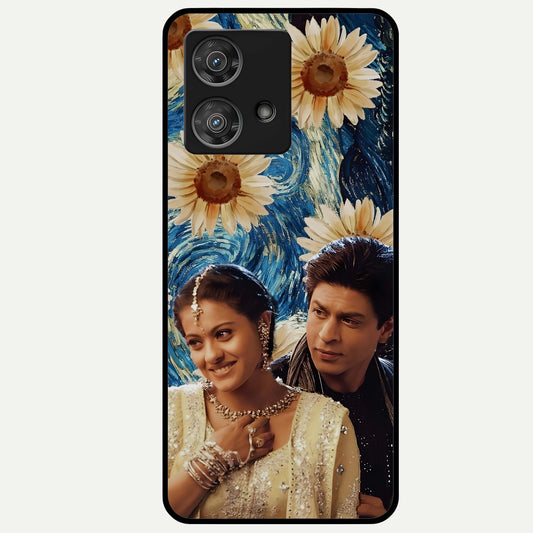  Eternal Love Story Glass Case For Moto Edge 40 Neo back cover – full design glossy printed glass finish