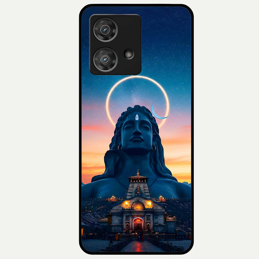  Eternal Shiva Aura Glass Case For Moto Edge 40 Neo back cover – full design glossy printed glass finish
