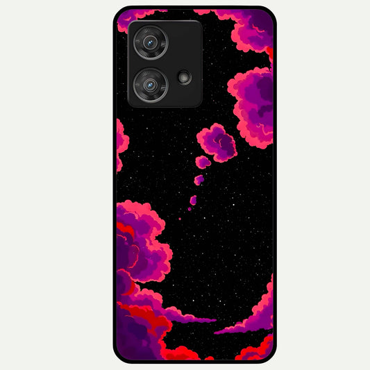  Galaxy Dream Frame Glass Case For Moto Edge 40 Neo back cover – full design glossy printed glass finish