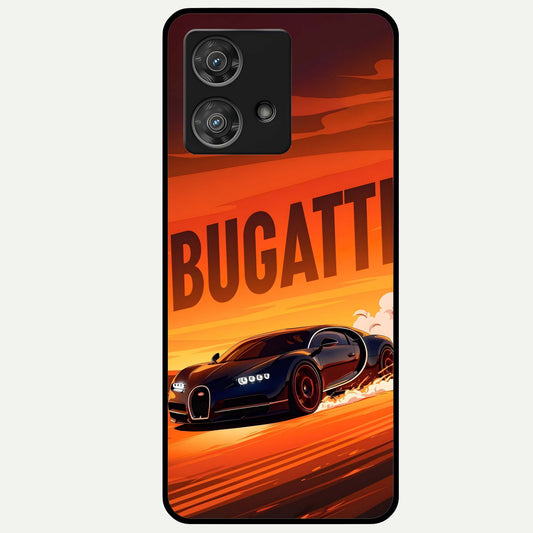 Inferno Bugatti Storm Glass Case For Moto Edge 40 Neo back cover – full design glossy printed glass finish