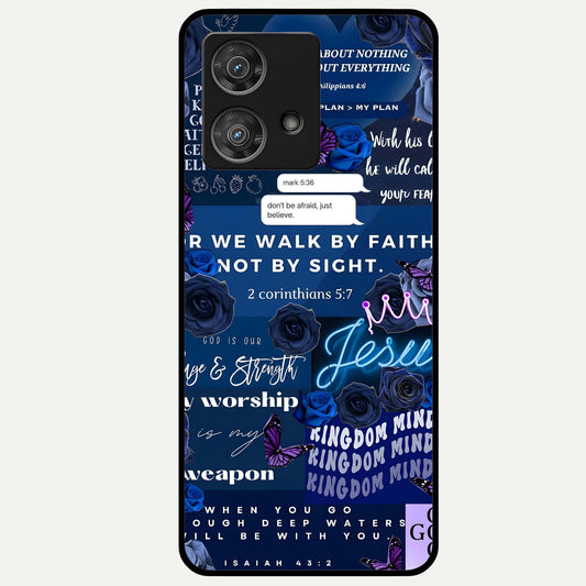  Kingdom Faith Glow Glass Case For Moto Edge 40 Neo back cover – full design glossy printed glass finish