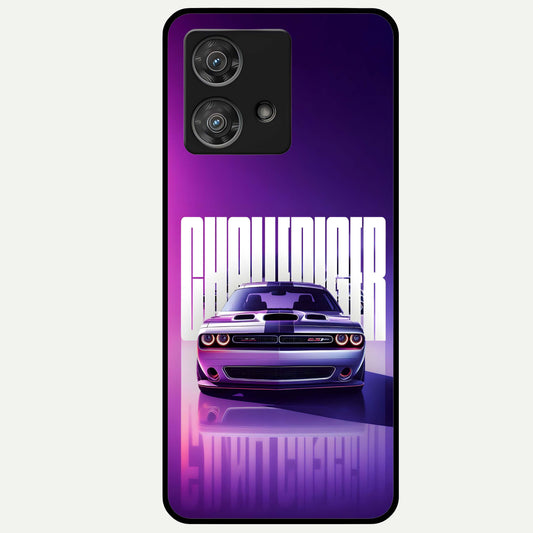  Midnight Muscle Ride Glass Case For Moto Edge 40 Neo back cover – full design glossy printed glass finish