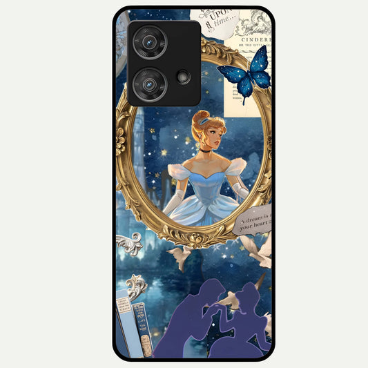  Midnight Queen Glass Case For Moto Edge 40 Neo back cover – full design glossy printed glass finish