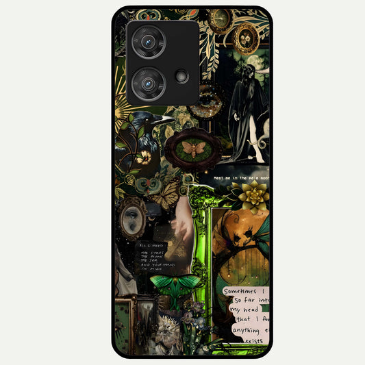  Mystic Woods Secret Glass Case For Moto Edge 40 Neo back cover – full design glossy printed glass finish