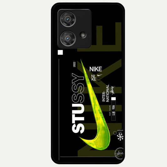  Neon Street Edition Glass Case For Moto Edge 40 Neo back cover – full design glossy printed glass finish