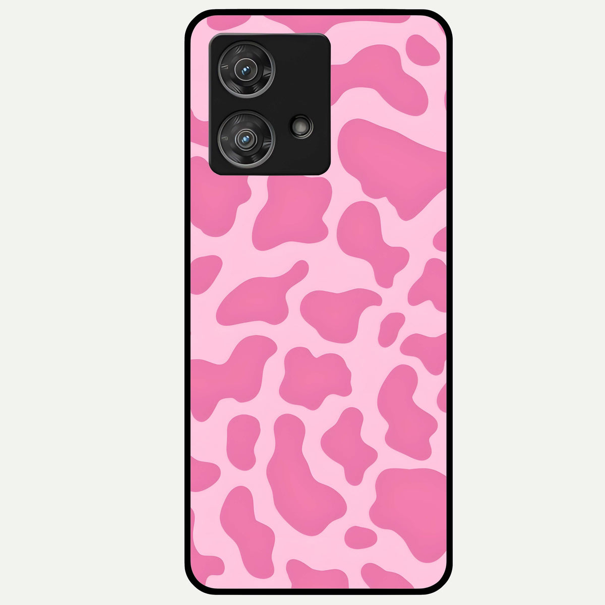  Pink Flowers in Water Glass Case For Moto Edge 40 Neo back cover – full design glossy printed glass finish