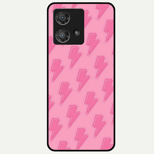  Pinkish Scenery Glass Case For Moto Edge 40 Neo back cover – full design glossy printed glass finish