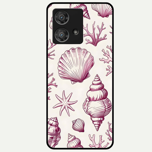  Pink Moo Magic Glass Case For Moto Edge 40 Neo back cover – full design glossy printed glass finish