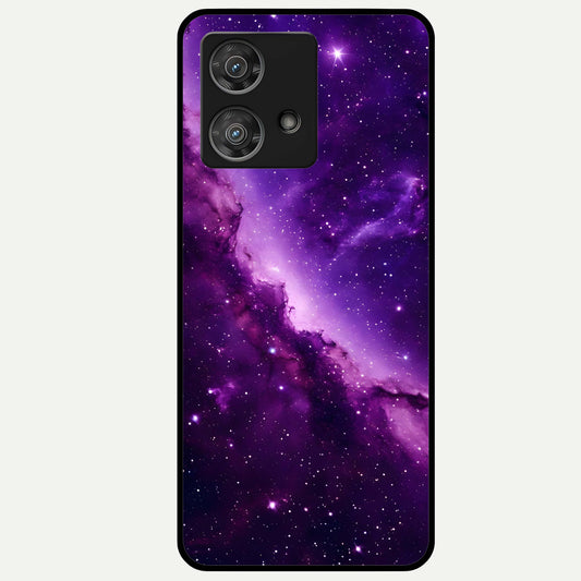  Purple Shade Sky Glass Case For Moto Edge 40 Neo back cover – full design glossy printed glass finish