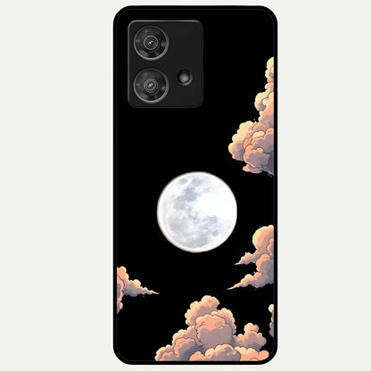  Shade Cloud Moon Glass Case For Moto Edge 40 Neo back cover – full design glossy printed glass finish