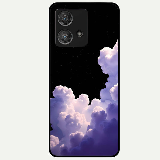  Starlit Night Whispers Glass Case For Moto Edge 40 Neo back cover – full design glossy printed glass finish