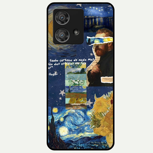 Starry Dream Vision Glass Case For Moto Edge 40 Neo back cover – full design glossy printed glass finish