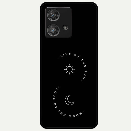  Sunflower Cat Art Glass Case For Moto Edge 40 Neo back cover – full design glossy printed glass finish