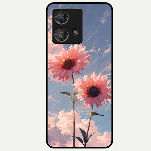  Sun Moon Balance Glass Case For Moto Edge 40 Neo back cover – full design glossy printed glass finish