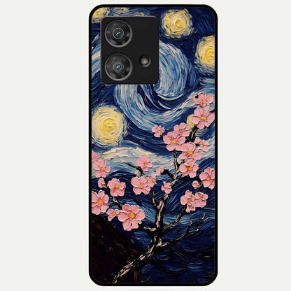  Van Gogh Scenery Glass Case For Moto Edge 40 Neo back cover – full design glossy printed glass finish