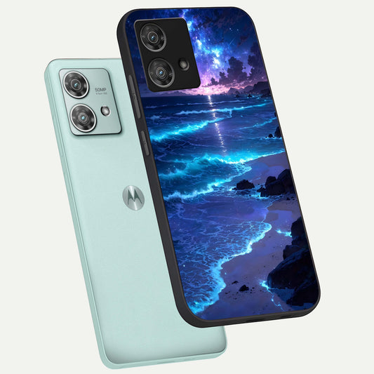  Classic Damn Look phone case For Moto Edge 40 Neo showing premium glass back cover with detailed artwork