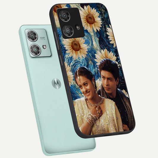  Eternal Love Story phone case For Moto Edge 40 Neo showing premium glass back cover with detailed artwork