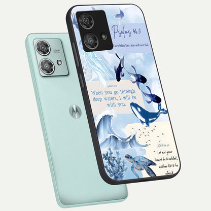 Faithful Ocean Promise phone case For Moto Edge 40 Neo showing premium glass back cover with detailed artwork