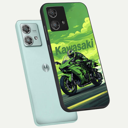  Greenery Sky phone case For Moto Edge 40 Neo showing premium glass back cover with detailed artwork