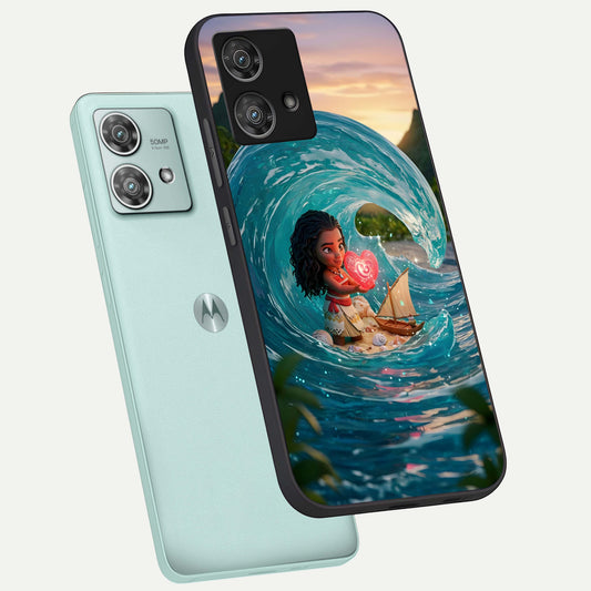  Heart of Ocean phone case For Moto Edge 40 Neo showing premium glass back cover with detailed artwork