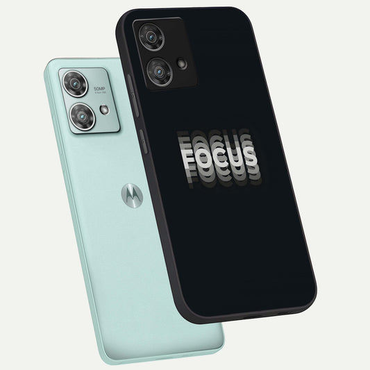  Mono Focus Vision phone case For Moto Edge 40 Neo showing premium glass back cover with detailed artwork
