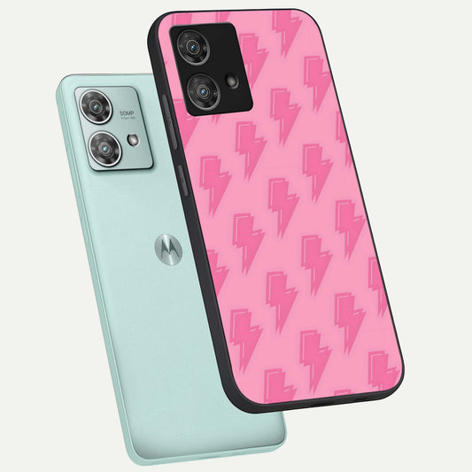  Pinkish Scenery phone case For Moto Edge 40 Neo showing premium glass back cover with detailed artwork