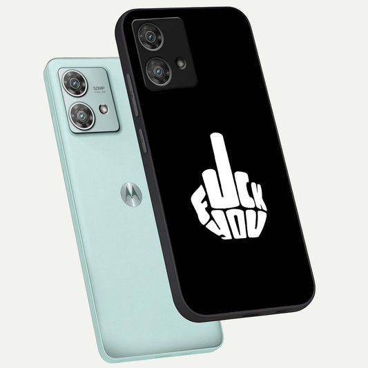  Rebel Mode On phone case For Moto Edge 40 Neo showing premium glass back cover with detailed artwork