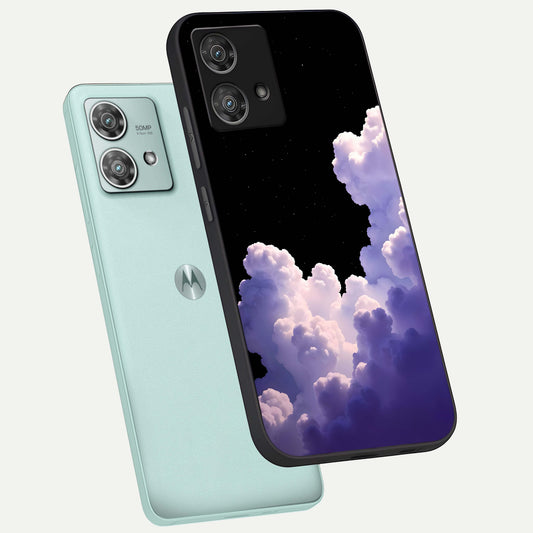  Starlit Night Whispers phone case For Moto Edge 40 Neo showing premium glass back cover with detailed artwork