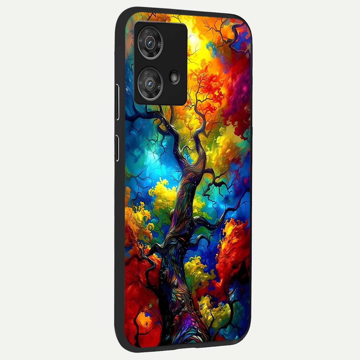  Colorful Soda Bottles back cover For Moto Edge 40 Neo slim fit glass case with vibrant aesthetic design
