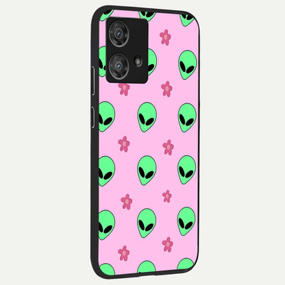  Cosmic Cute Crush back cover For Moto Edge 40 Neo slim fit glass case with vibrant aesthetic design